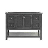 Fresca FCB2348BL Fresca Manchester 48" Black Traditional Bathroom Cabinet