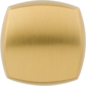 Jeffrey Alexander 278BG 1-1/8" Overall Length Brushed Gold Square Audrey Cabinet Knob