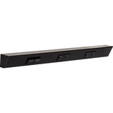 Task Lighting TRS24-3B-BK-LS 24" TR Switch Series Angle Power Strip, Left Switches, Black Finish, Black Switches and Receptacles