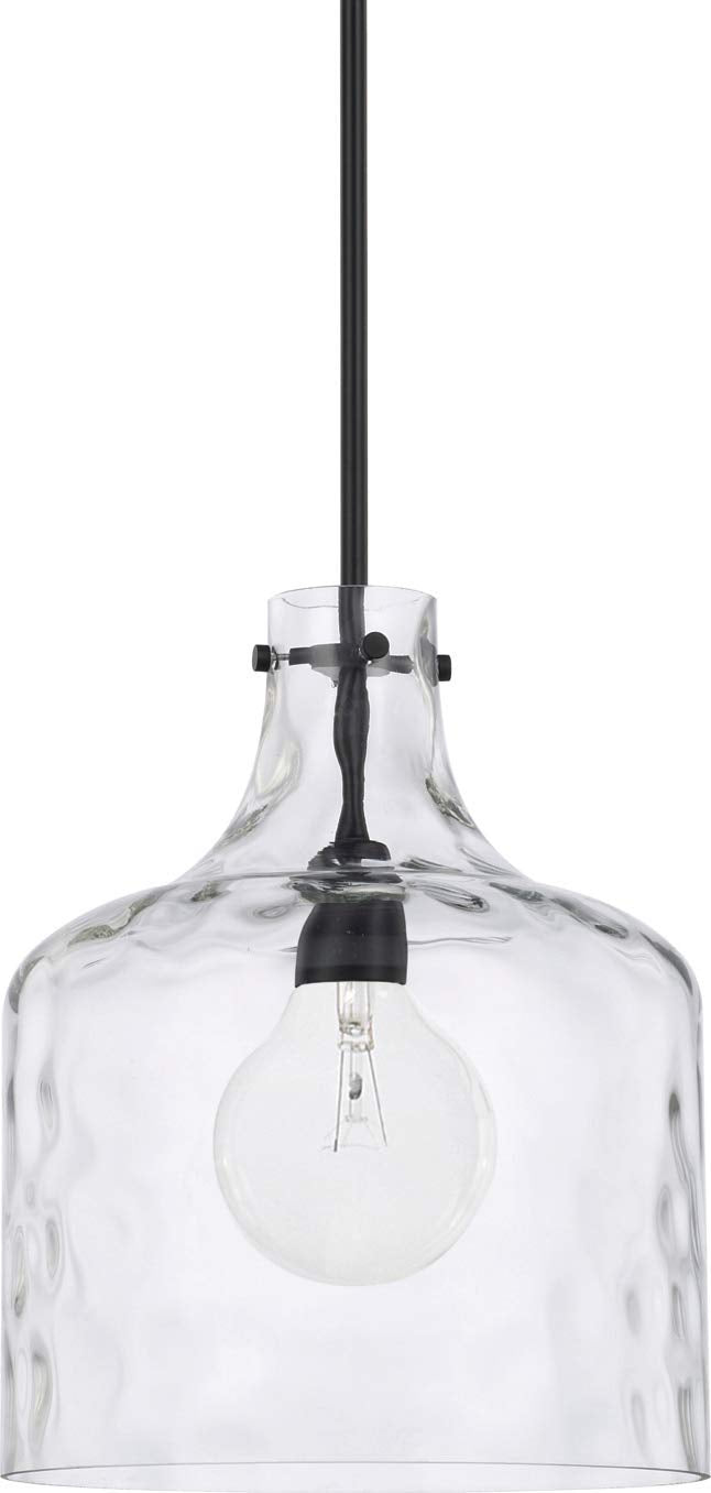 Capital Lighting 325717MB Crawford 1 Light Pendant Matte Black