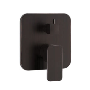 PULSE ShowerSpas 3007-RIVD-BN Two Way Tru-Temp Pressure Balance 1/2" Rough-In Valve with Square Brushed Nickel Trim Kit