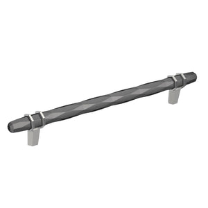 Amerock Cabinet Pull Black Chrome/Polished Chrome 8 inch (203 mm) Center-to-Center London 1 Pack Drawer Pull Drawer Handle Cabinet Hardware