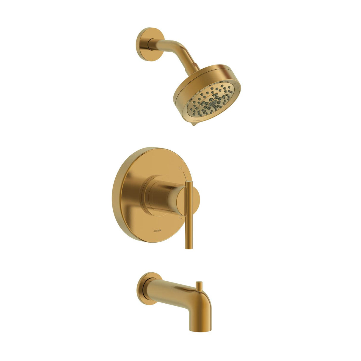 Gerber D511658BBTC Parma Tub & Shower Trim Kit, 1.75GPM - Brushed Bronze