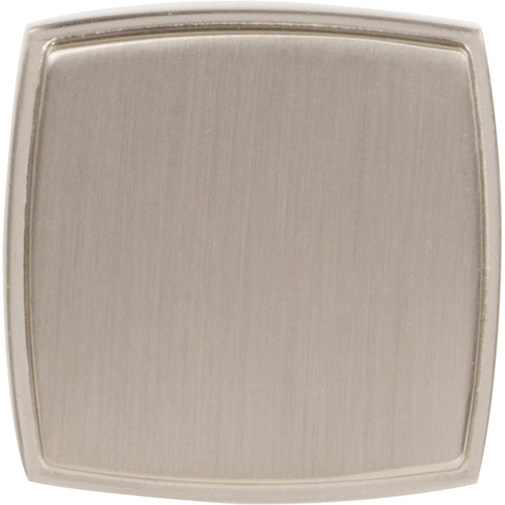 Jeffrey Alexander 141SN 1-1/4" Overall Length Satin Nickel Square Renzo Cabinet Knob