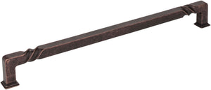 Jeffrey Alexander 602-12DMAC 12" Center-to-Center Distressed Oil Rubbed Bronze Rustic Twist Tahoe Appliance Handle