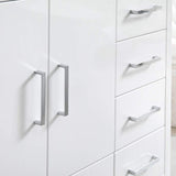 Fresca FCB9448WH-I Fresca Imperia 48" Glossy White Free Standing Modern Bathroom Cabinet w/ Integrated Sink