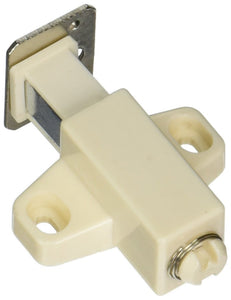 Amerock Touch Cabinet Catch White 1-11/16 inch (43 mm) Length 1 Pack Door Catch Cabinet Door Latch