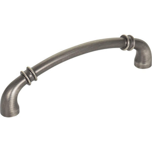 Jeffrey Alexander 445-128BNBDL 128 mm Center-to-Center Brushed Pewter Marie Cabinet Pull