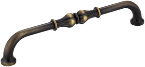 Jeffrey Alexander 818-160ABSB 160 mm Center-to-Center Antique Brushed Satin Brass Bella Cabinet Pull