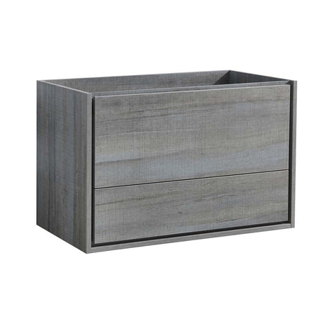 Fresca FCB9236RNW Fresca Catania 36" Rustic Natural Wood Wall Hung Modern Bathroom Cabinet