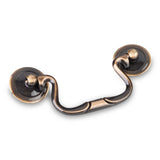 Elements CH3503 3-1/2" Center-to-Center Brushed Antique Brass Kingsport Cabinet Drop Pull