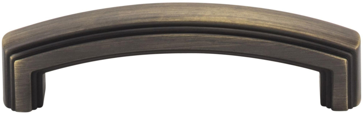 Jeffrey Alexander 519-96ABSB 96 mm Center-to-Center Antique Brushed Satin Brass Delgado Cabinet Pull