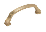 Amerock Cabinet Pull Golden Champagne 3-3/4 inch (96 mm) Center to Center Revitalize 1 Pack Drawer Pull Drawer Handle Cabinet Hardware