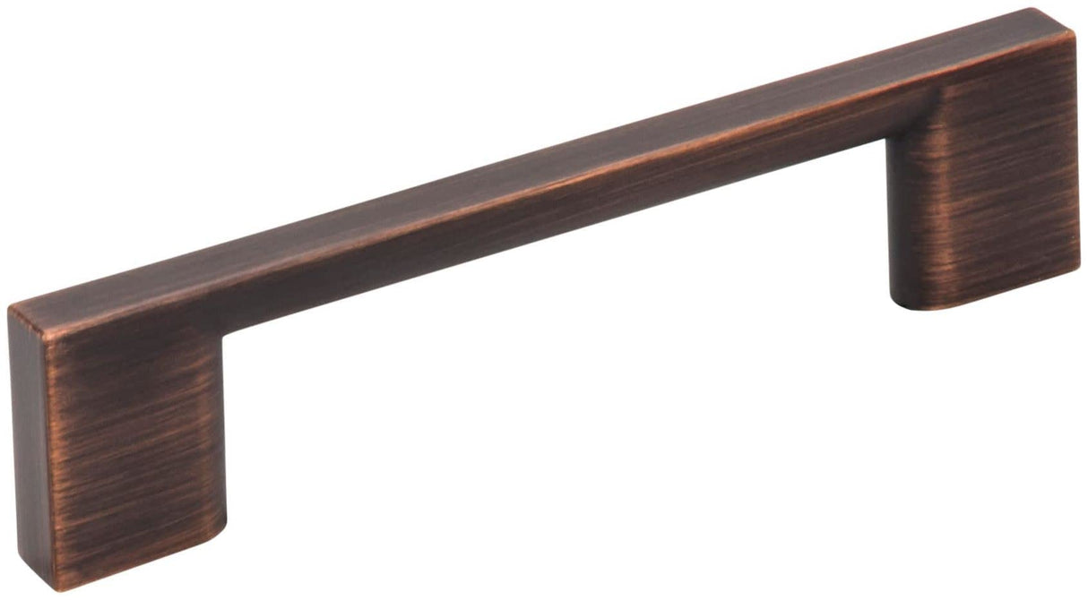 Jeffrey Alexander 635-96DBAC 96 mm Center-to-Center Brushed Oil Rubbed Bronze Square Sutton Cabinet Bar Pull