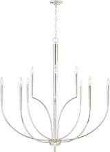 Capital Lighting 445901PN Holden 10 Light Chandelier Polished Nickel