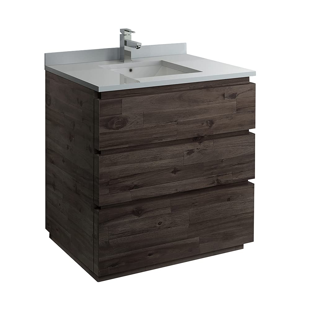 Fresca FCB3136ACA-FC-CWH-U Cabinet with Top and Sink