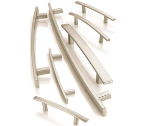 Amerock Cabinet Pull Satin Nickel 5-1/16 inch (128 mm) Center to Center Cyprus 1 Pack Drawer Pull Drawer Handle Cabinet Hardware