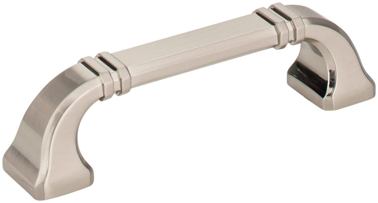 Jeffrey Alexander 165-96SN 96 mm Center-to-Center Satin Nickel Ella Cabinet Pull