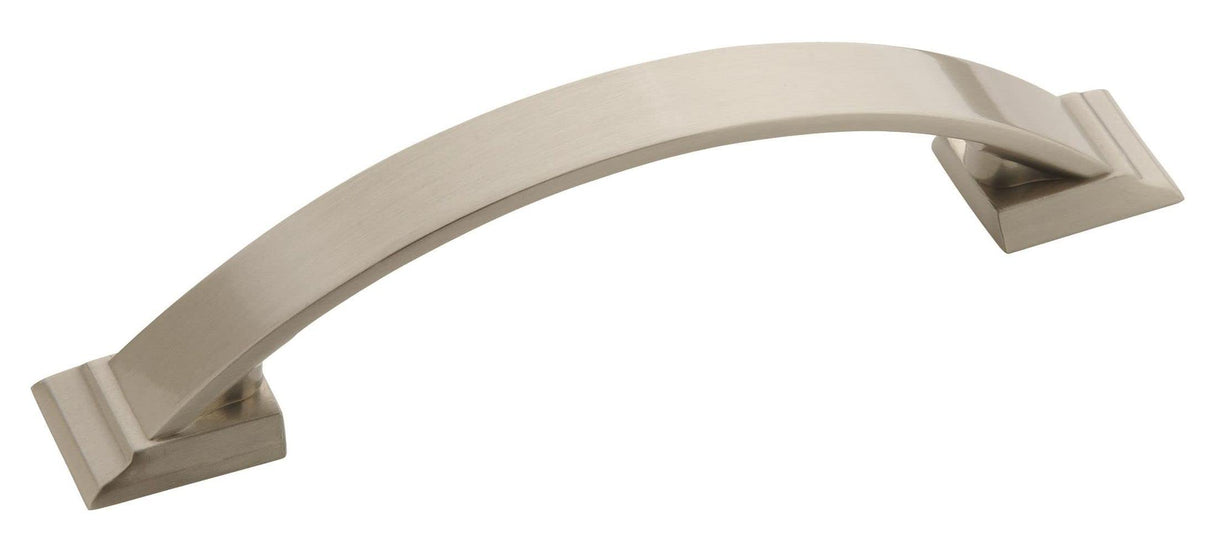 Amerock Cabinet Pull Satin Nickel 3-3/4 inch (96 mm) Center to Center Candler 1 Pack Drawer Pull Drawer Handle Cabinet Hardware