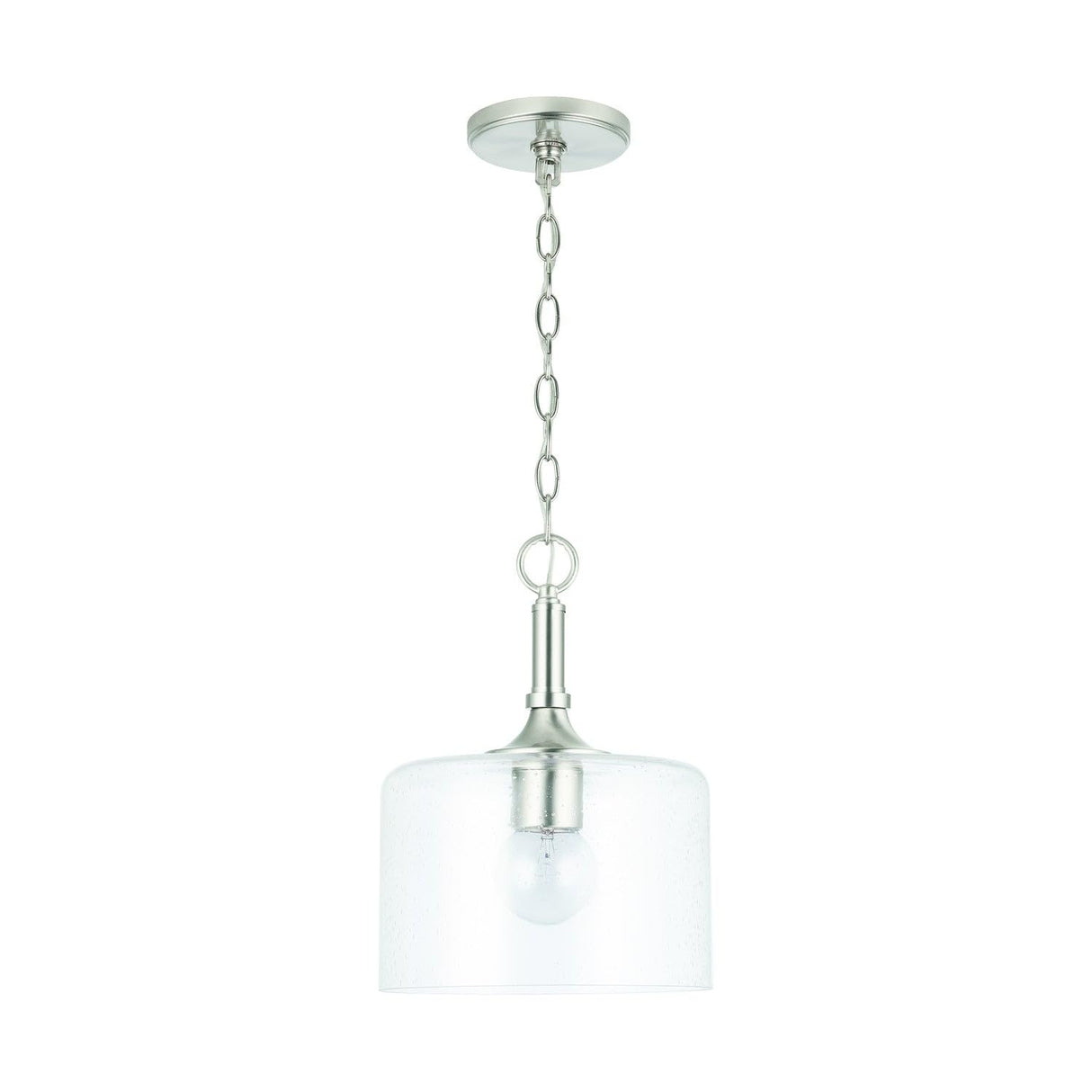 Capital Lighting 339311BN Carter 1 Light Pendant Brushed Nickel