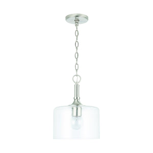 Capital Lighting 339311BN Carter 1 Light Pendant Brushed Nickel