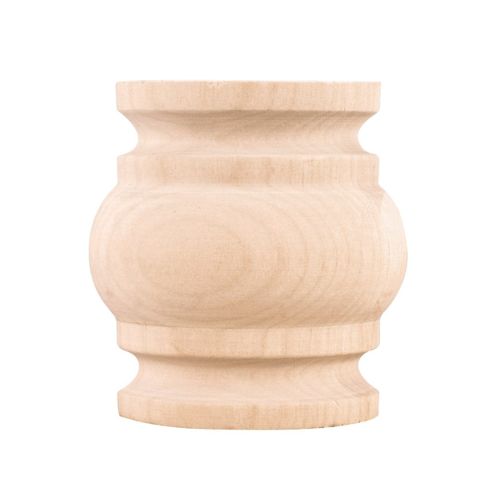Hardware Resources SPLICE150OK 2-1/4" W x 1-1/8" D x 2-1/2" H Oak Half Round Spool Splice