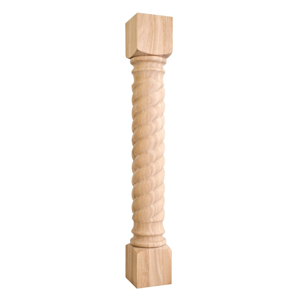 Hardware Resources P21MP 5" W x 5" D x 35-1/2" H Maple Rope Post