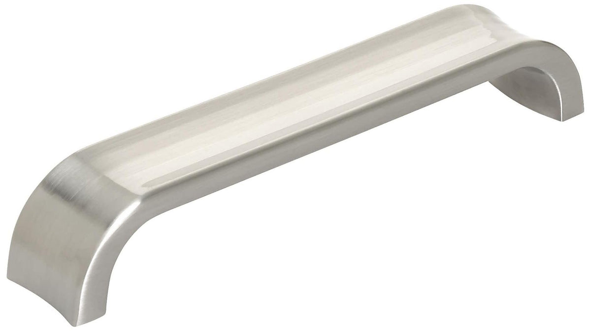 Amerock Cabinet Pull Satin Nickel 5-1/16 inch (128 mm) Center to Center Concentric 1 Pack Drawer Pull Drawer Handle Cabinet Hardware