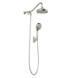 PULSE ShowerSpas 1053-BN Oasis Shower System with 5-Function 7" Showerhead, 6-Function Hand Shower, Brushed Nickel Finish