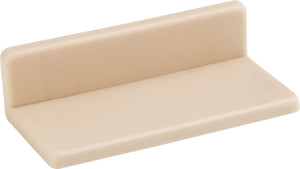 Hardware Resources 1996 2-1/8" x 1" x 1/2" Beige Plastic Cover For Drawer Bracket (9453007)