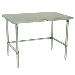 John Boos ST6-2436GBK 16 Gauge Stainless Steel Work Table with Galvanized Base and Bracing, 36