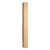 Hardware Resources P3-3RW 3" W x 3" D x 35-1/2" H Rubberwood Rope Post