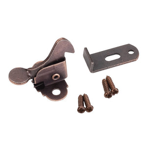 Hardware Resources EC01-DBAC Dark Brushed Antique Copper Elbow Catch Polybagged with Screws