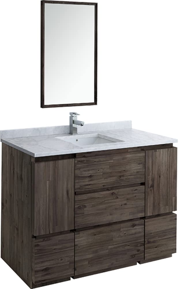 Fresca FVN31-122412ACA-FC Fresca Formosa 48" Floor Standing Modern Bathroom Vanity w/ Mirror