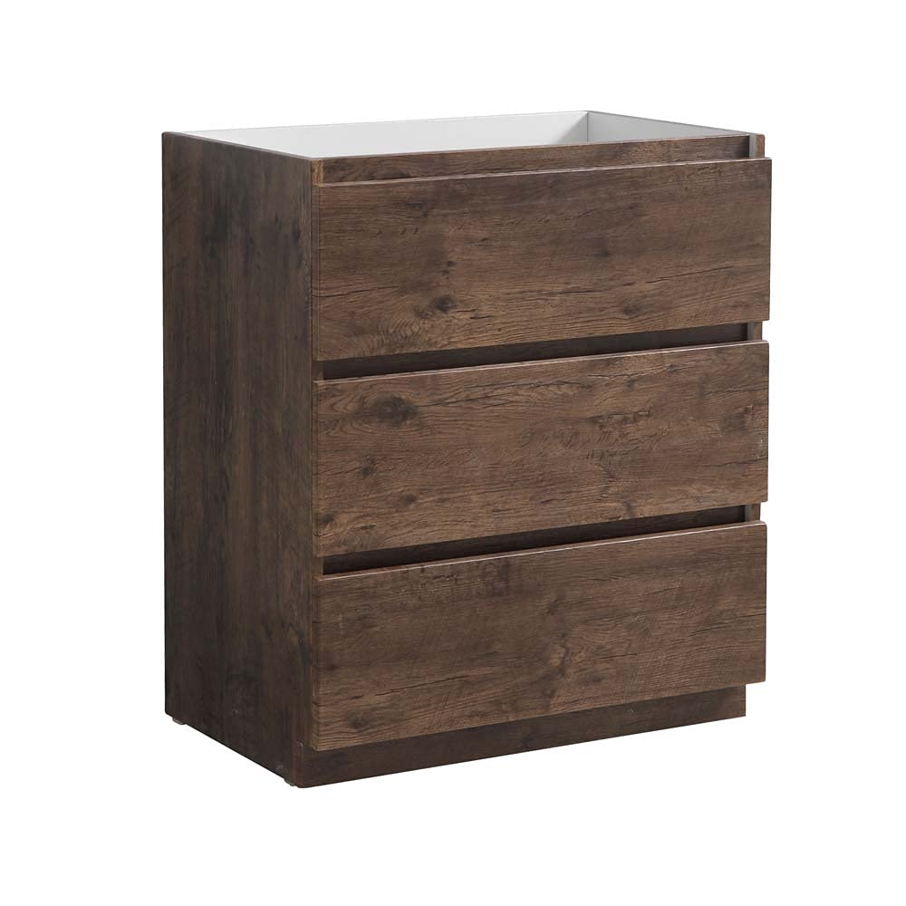 Fresca FCB9330RW Fresca Lazzaro 30" Rosewood Free Standing Modern Bathroom Cabinet
