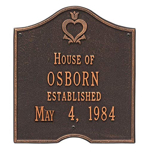 Whitehall 2204OB - Pennsylvania Dutch Anniversary Plaque - Standard Wall - Two Line