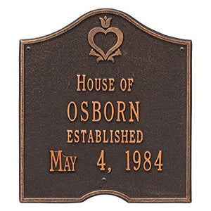 Whitehall 2204OB - Pennsylvania Dutch Anniversary Plaque - Standard Wall - Two Line