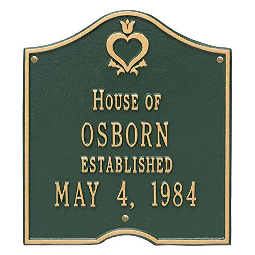 Whitehall 2204GG - Pennsylvania Dutch Anniversary Plaque - Standard Wall - Two Line