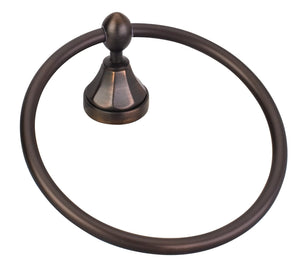 Elements BHE3-06SN-R Newbury Satin Nickel Towel Ring - Retail Packaged