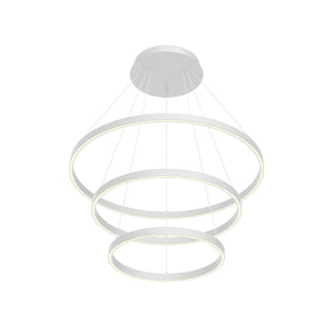Kuzco CH87932-BG Cerchio 3 Layer 32" Chandelier BG Aluminum Extrusion Up Down 930 TRIAC 120 196W