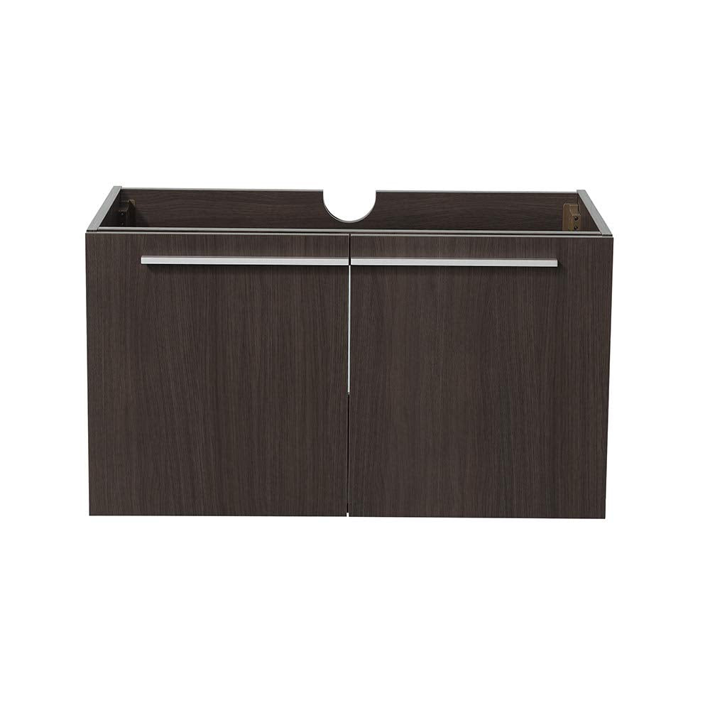 Fresca FCB8090TK Fresca Vista 36" Teak Modern Bathroom Cabinet