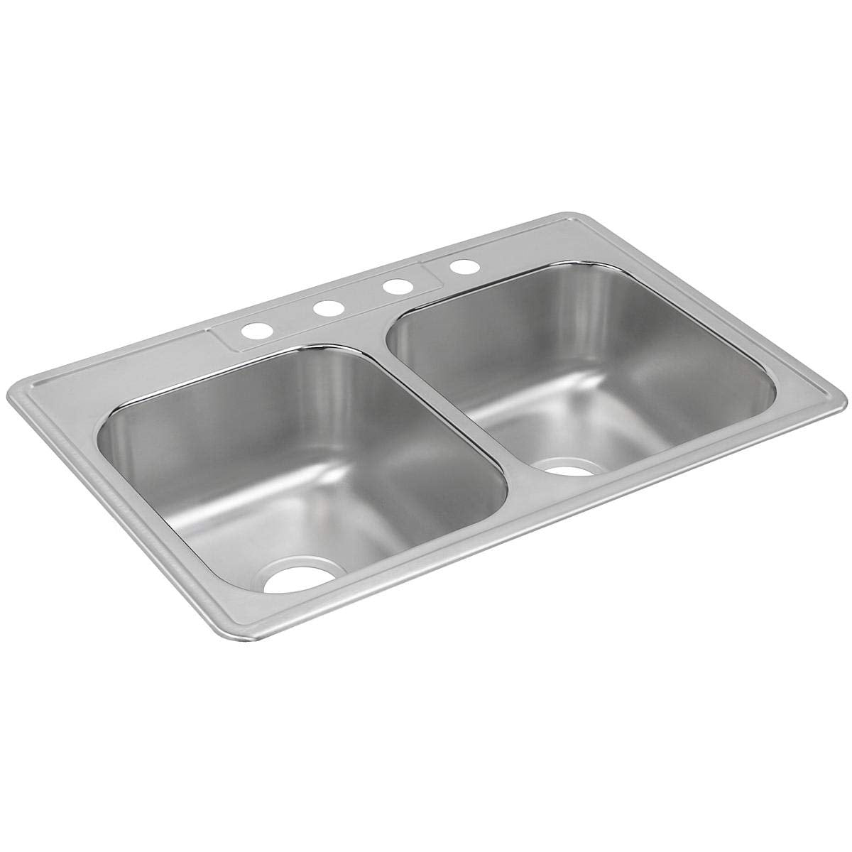 Elkay DXR33223 Dayton Equal Double Bowl Drop-in Stainless Steel Sink