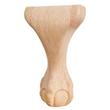 Hardware Resources WLC86MP 4-1/2" W x 2-3/4" D x 8" H Maple Center Ball & Claw Leg