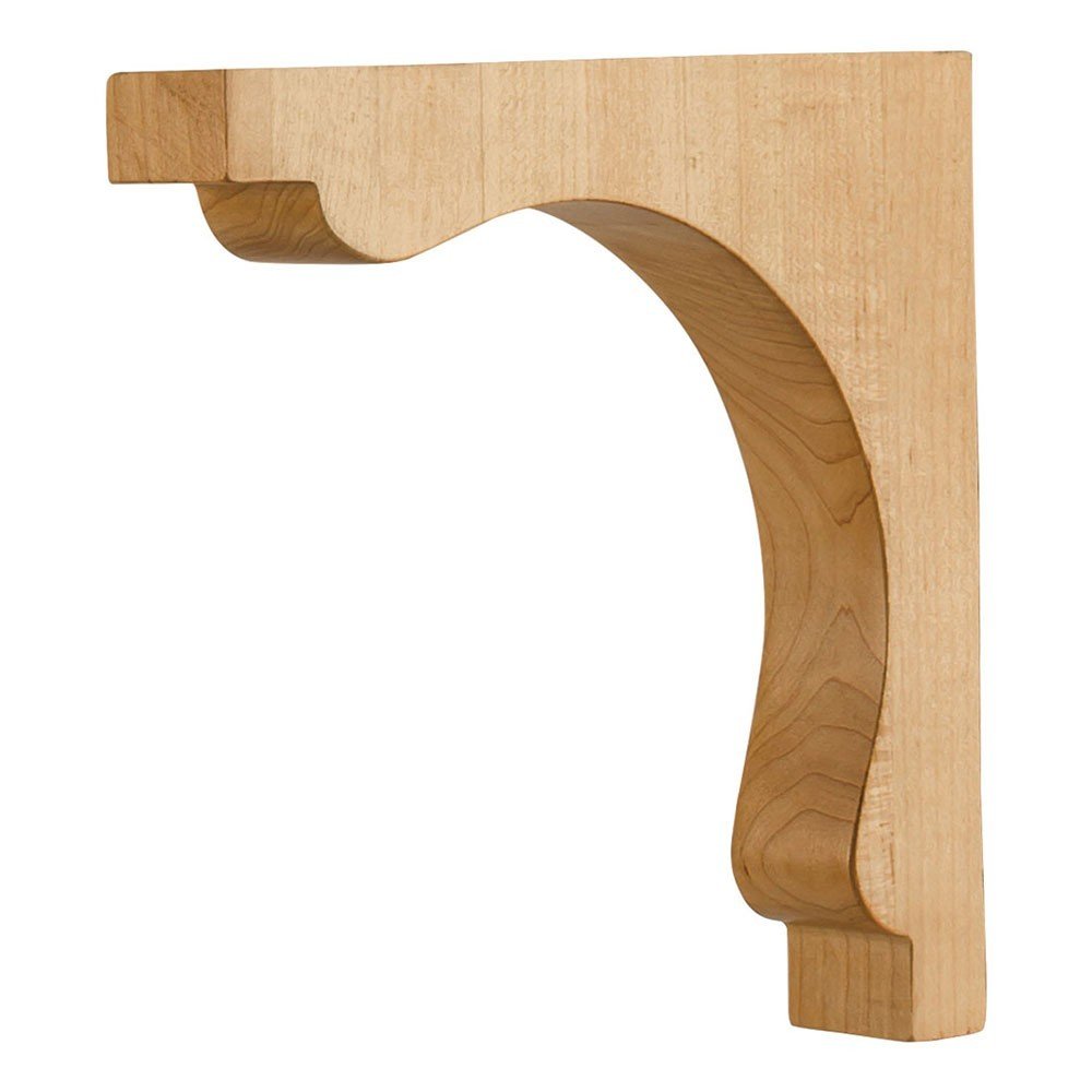 Hardware Resources COR28-1CH 1-1/4" W x 7" D x 7" H Cherry Square End Corbel