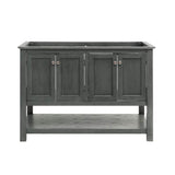 Fresca FCB2348VG-D Fresca Manchester Regal 48" Gray Wood Veneer Traditional Double Sink Bathroom Cabinet