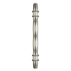 Amerock Cabinet Pull Polished Nickel/Black Chrome 5-1/16 inch (128 mm) Center-to-Center London 1 Pack Drawer Pull Drawer Handle Cabinet Hardware