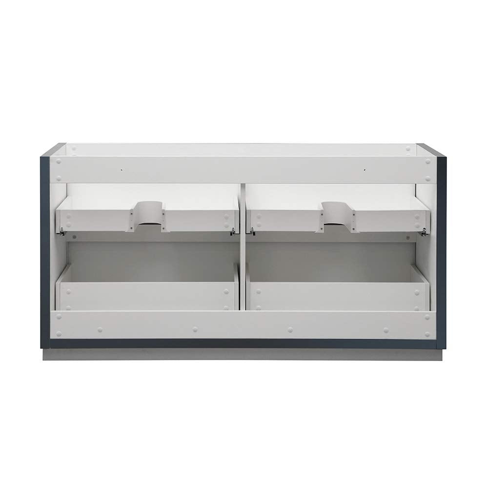 Fresca FCB8460WH-D Fresca Valencia 60" Glossy White Free Standing Double Sink Modern Bathroom Cabinet