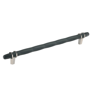 Amerock Cabinet Pull Black Bronze/Satin Nickel 10-1/16 inch (256 mm) Center-to-Center London 1 Pack Drawer Pull Drawer Handle Cabinet Hardware
