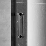 Elegant 66'' * 76'' Frameless Shower Door (Brushed Nickel)