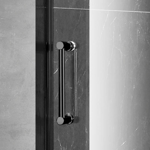 Elegant 66'' * 76'' Frameless Shower Door (Brushed Nickel)